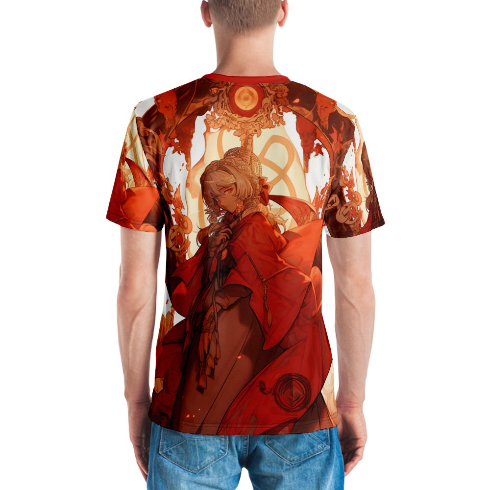 Herren-T-Shirt Anime Style Allover