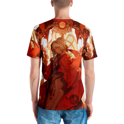 Herren-T-Shirt Anime Style Allover