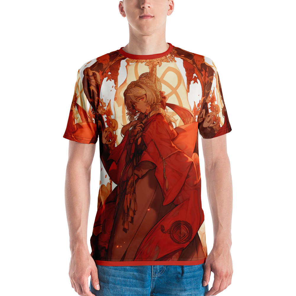 Herren-T-Shirt Anime Style Allover