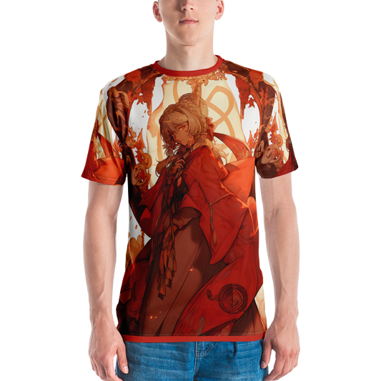 Herren-T-Shirt Anime Style Allover