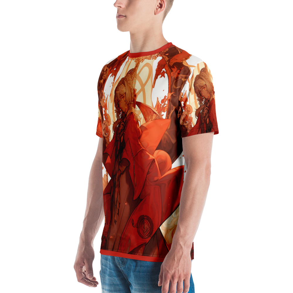 Herren-T-Shirt Anime Style Allover