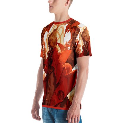 Herren-T-Shirt Anime Style Allover