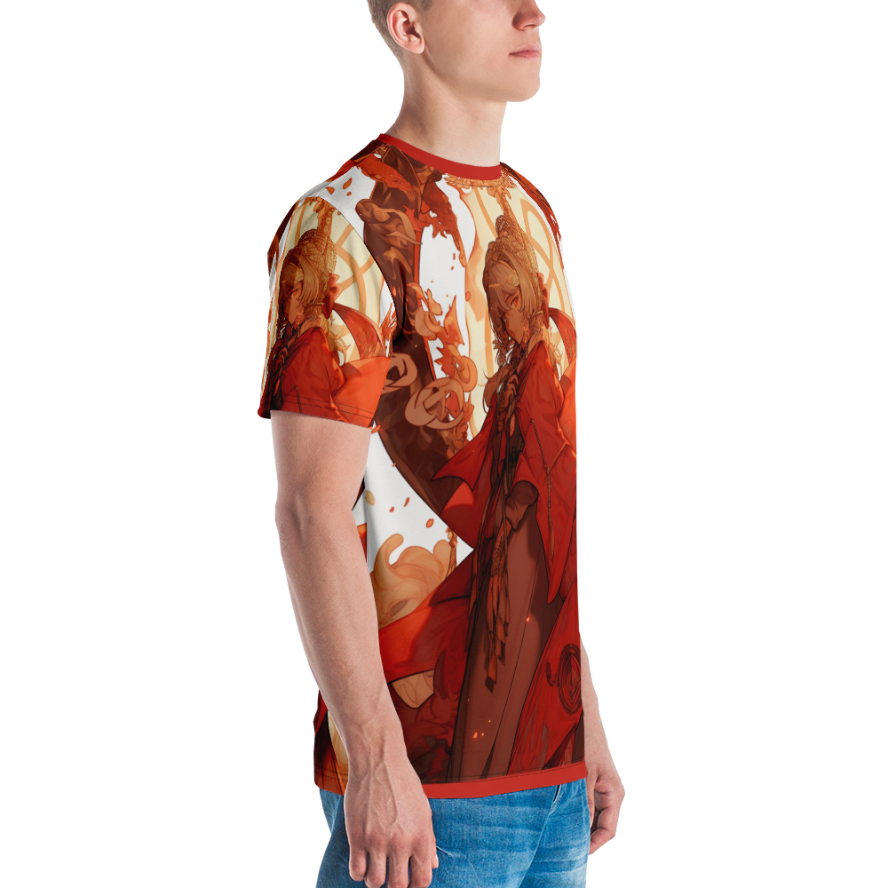 Herren-T-Shirt Anime Style Allover