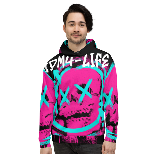 Unisex-Kapuzenpullover Allover JDM4-Life Graffiti