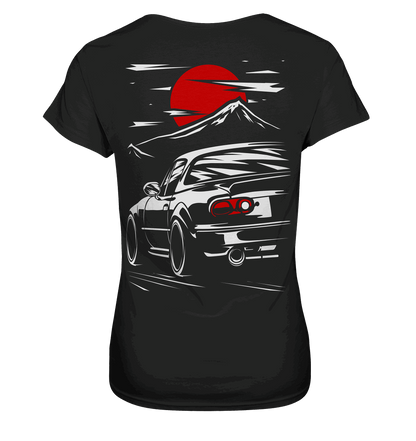 MX-5 Sunset Sketch - Ladies Premium Shirt