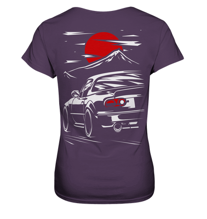 MX-5 Sunset Sketch - Ladies Premium Shirt