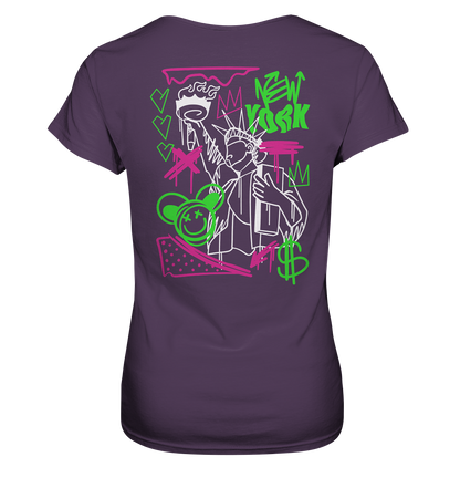 New York Graffiti Street - Ladies Premium Shirt