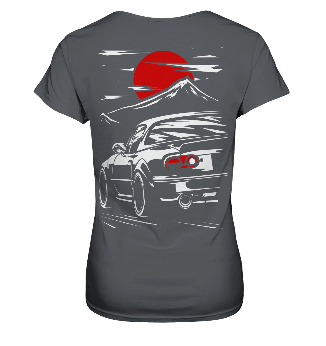 MX-5 Sunset Sketch - Ladies Premium Shirt