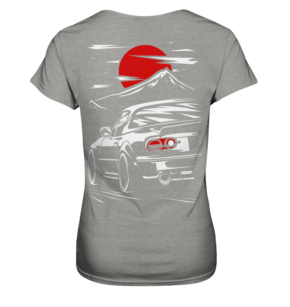 MX-5 Sunset Sketch - Ladies Premium Shirt