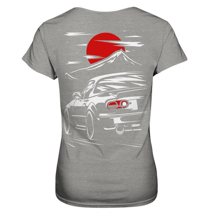 MX-5 Sunset Sketch - Ladies Premium Shirt