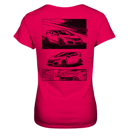 Civic FK2 Front & Back  - Ladies Premium Shirt