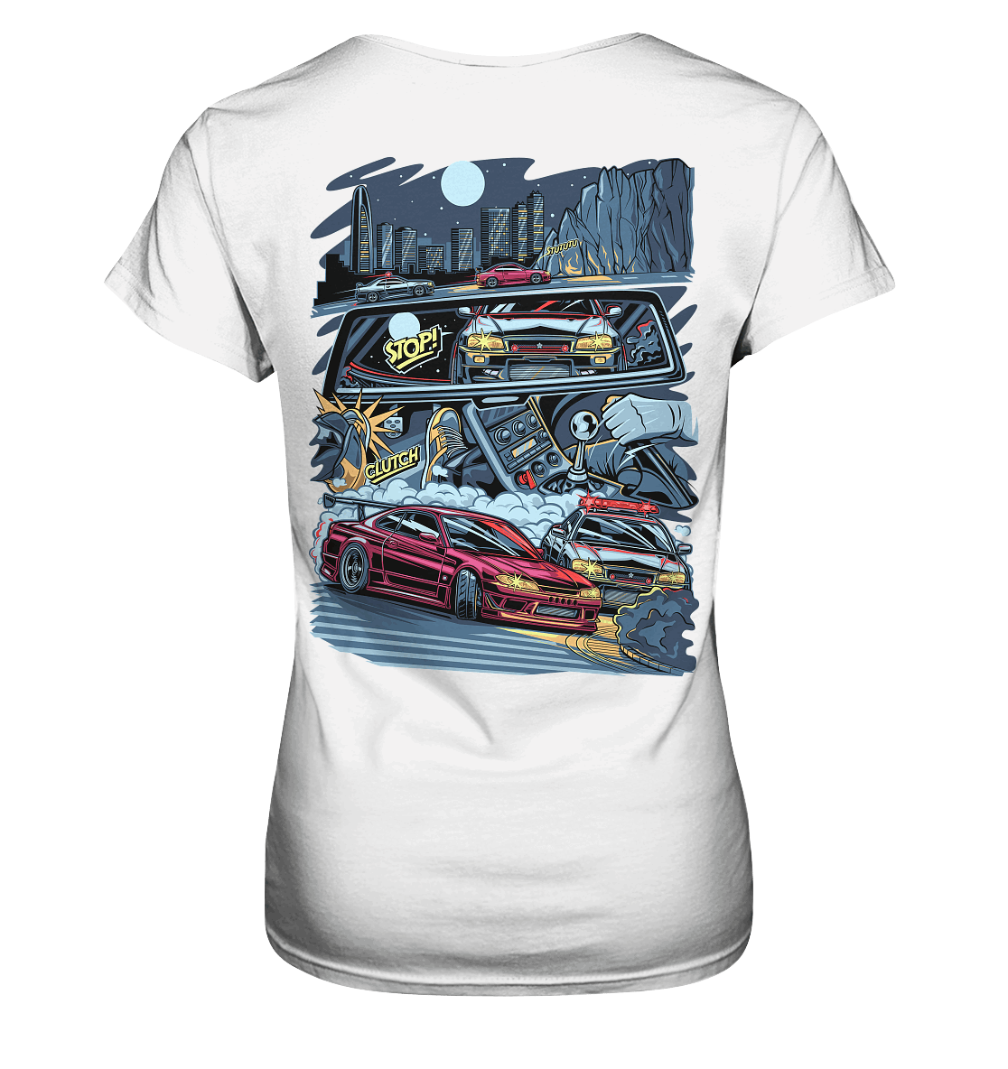 JDM4-Life Comic Pursuit - Ladies Premium Shirt