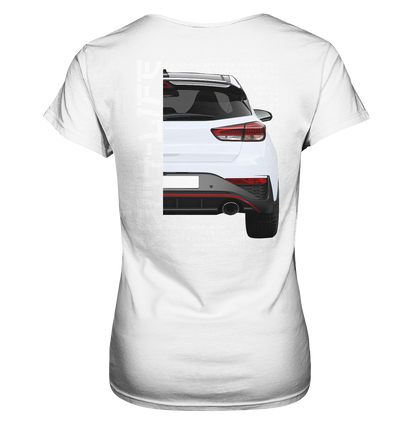 I30N Back White - Ladies Premium Shirt