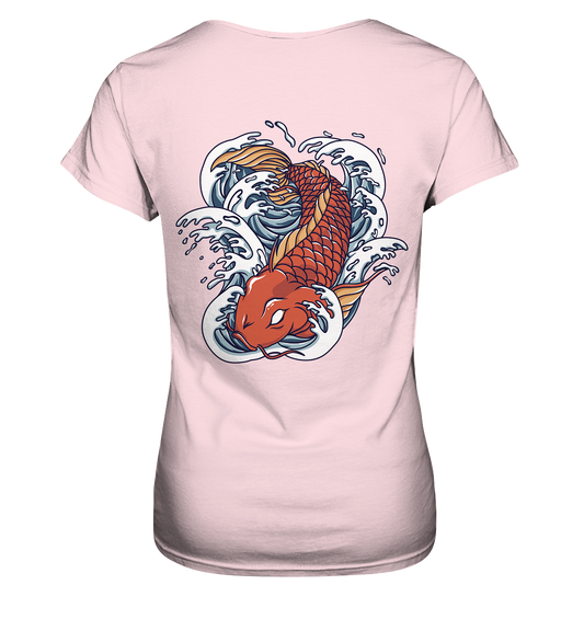 Red Koi Wave  - Ladies Premium Shirt