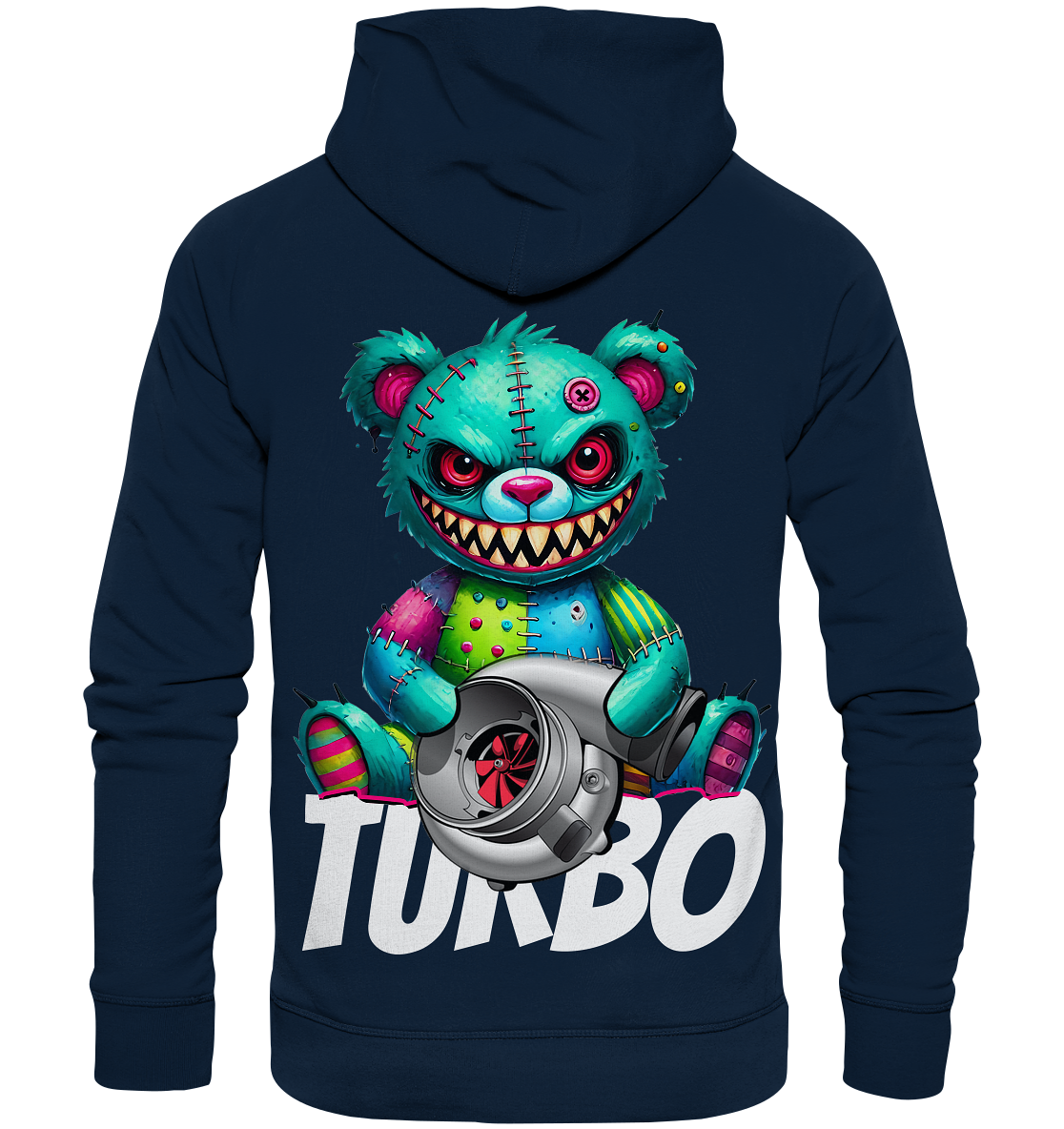 Zombie Turbo Teddy - Organic Fashion Hoodie