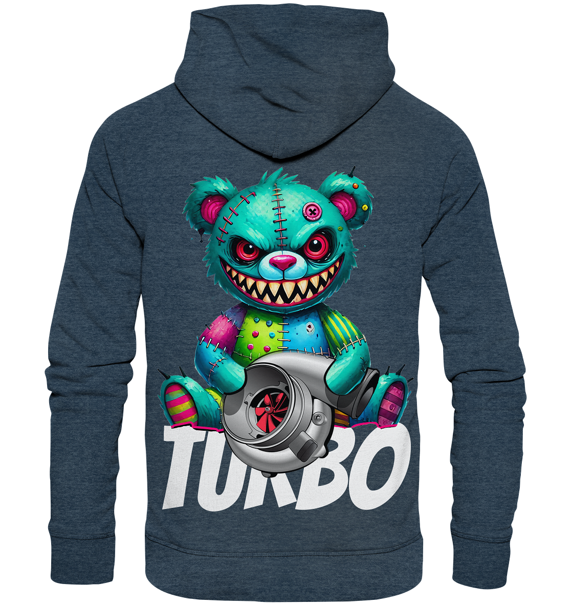 Zombie Turbo Teddy - Organic Fashion Hoodie