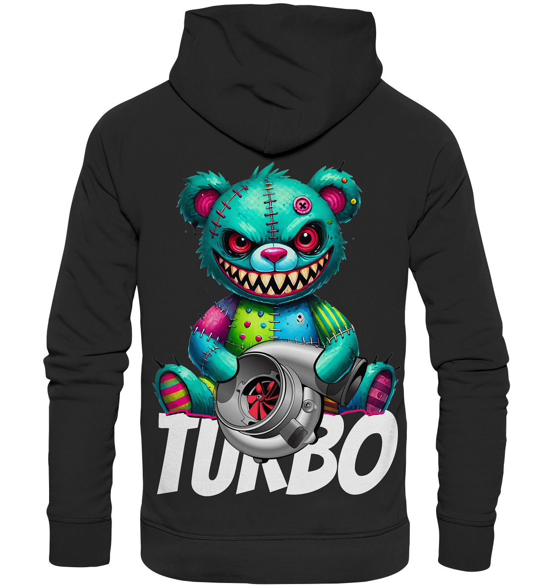 Zombie Turbo Teddy - Organic Fashion Hoodie