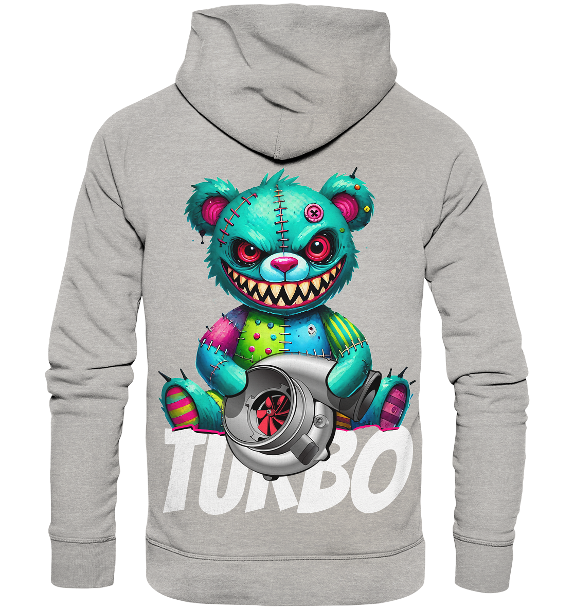 Zombie Turbo Teddy - Organic Fashion Hoodie