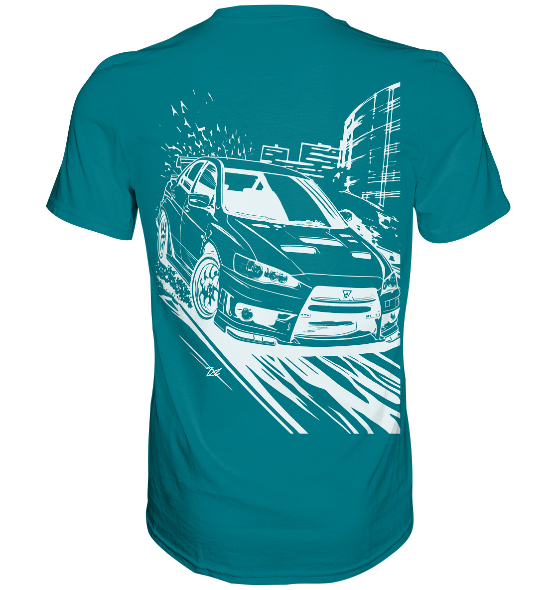 Lancer Zeichnung Street  - Premium Shirt