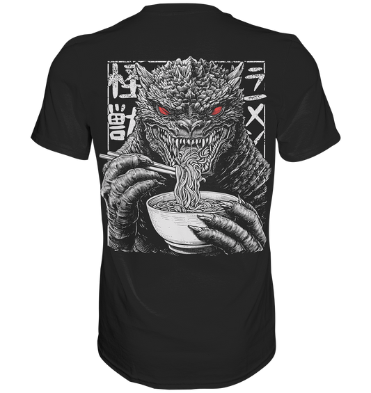 Kaiju eating Ramen - Premium Shirt