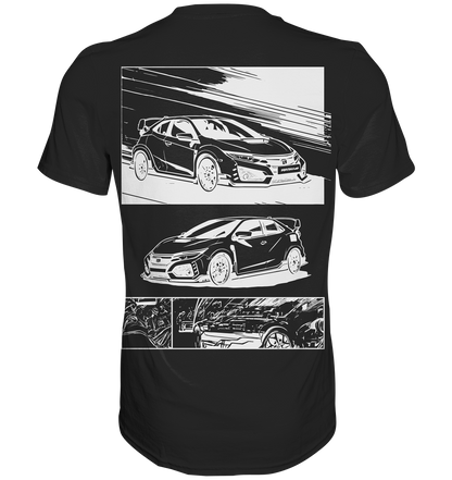 Civic FK2 Front & Back  - Premium Shirt