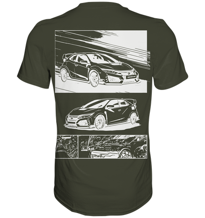 Civic FK2 Front & Back  - Premium Shirt