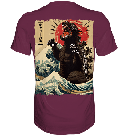 Japanese Catzilla Wave - Premium Shirt