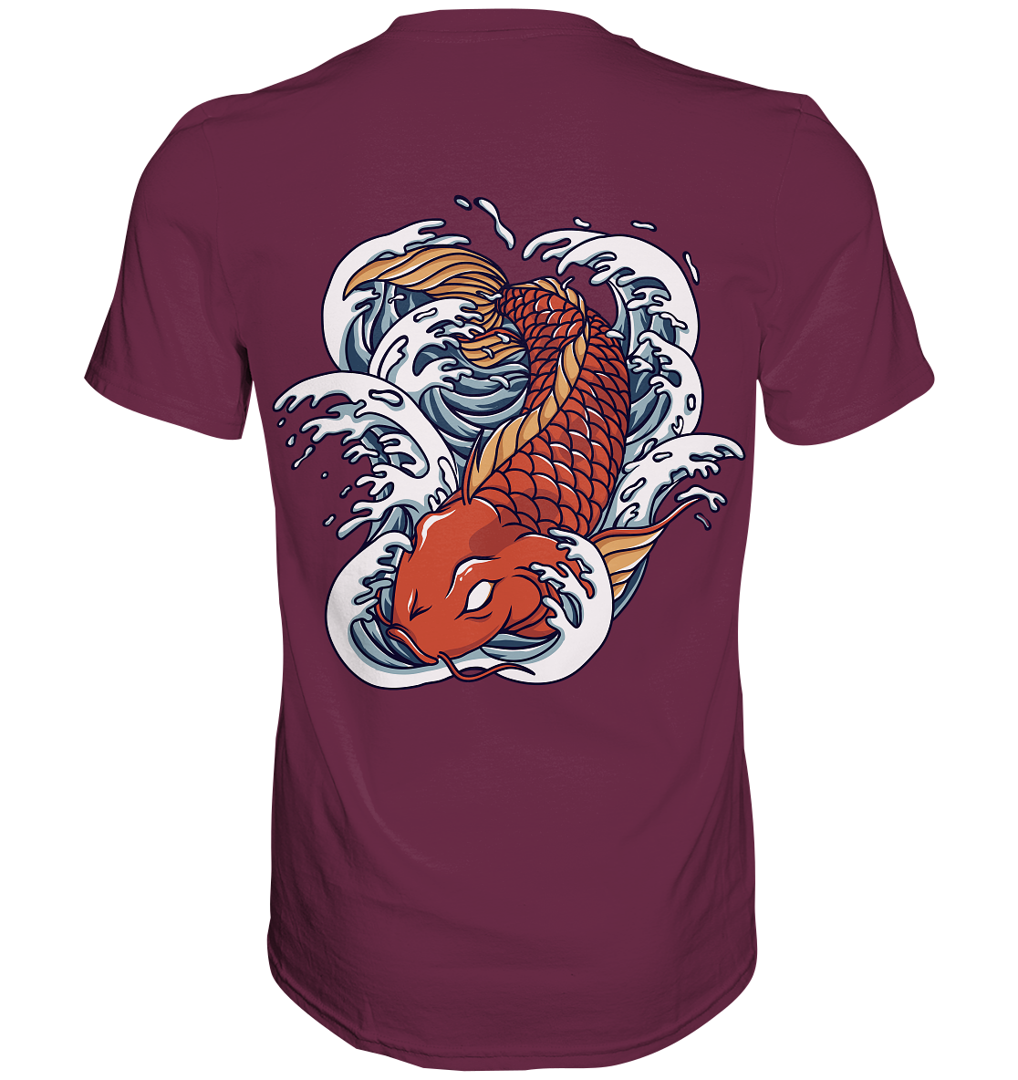 Red Koi Wave  - Premium Shirt