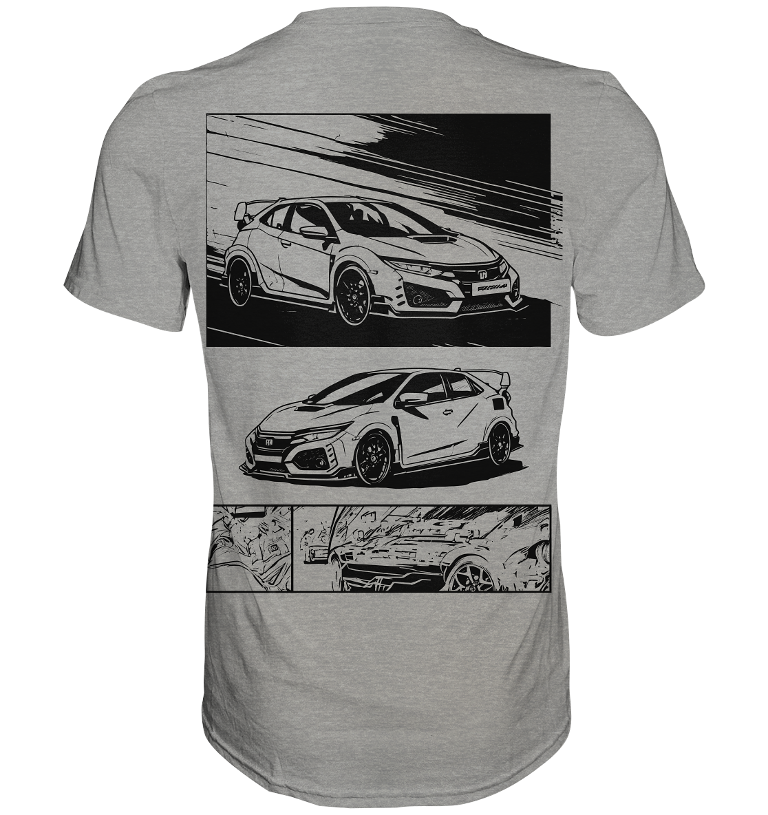 Civic FK2 Front & Back  - Premium Shirt