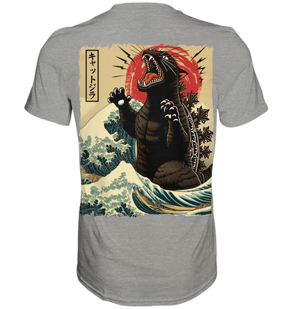 Japanese Catzilla Wave - Premium Shirt