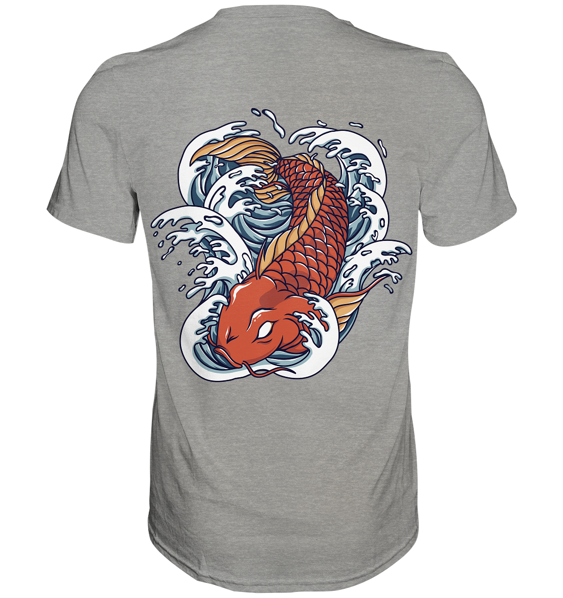 Red Koi Wave  - Premium Shirt