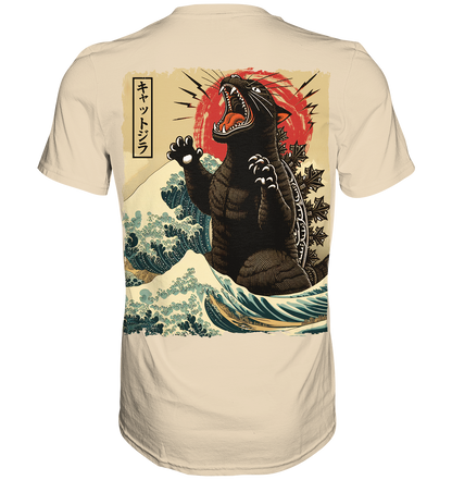 Japanese Catzilla Wave - Premium Shirt