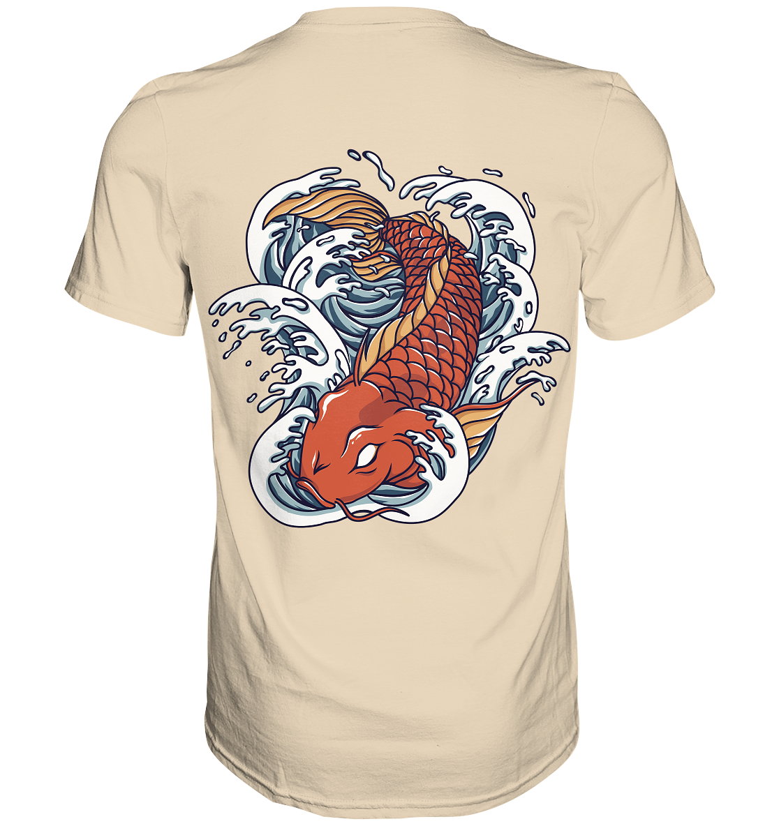 Red Koi Wave  - Premium Shirt