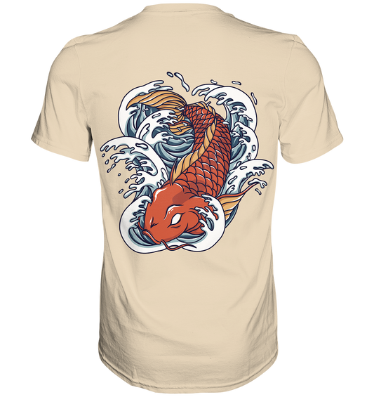 Red Koi Wave  - Premium Shirt