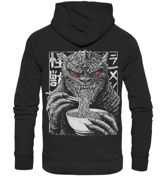 Kaiju eating Ramen - Premium Unisex Hoodie