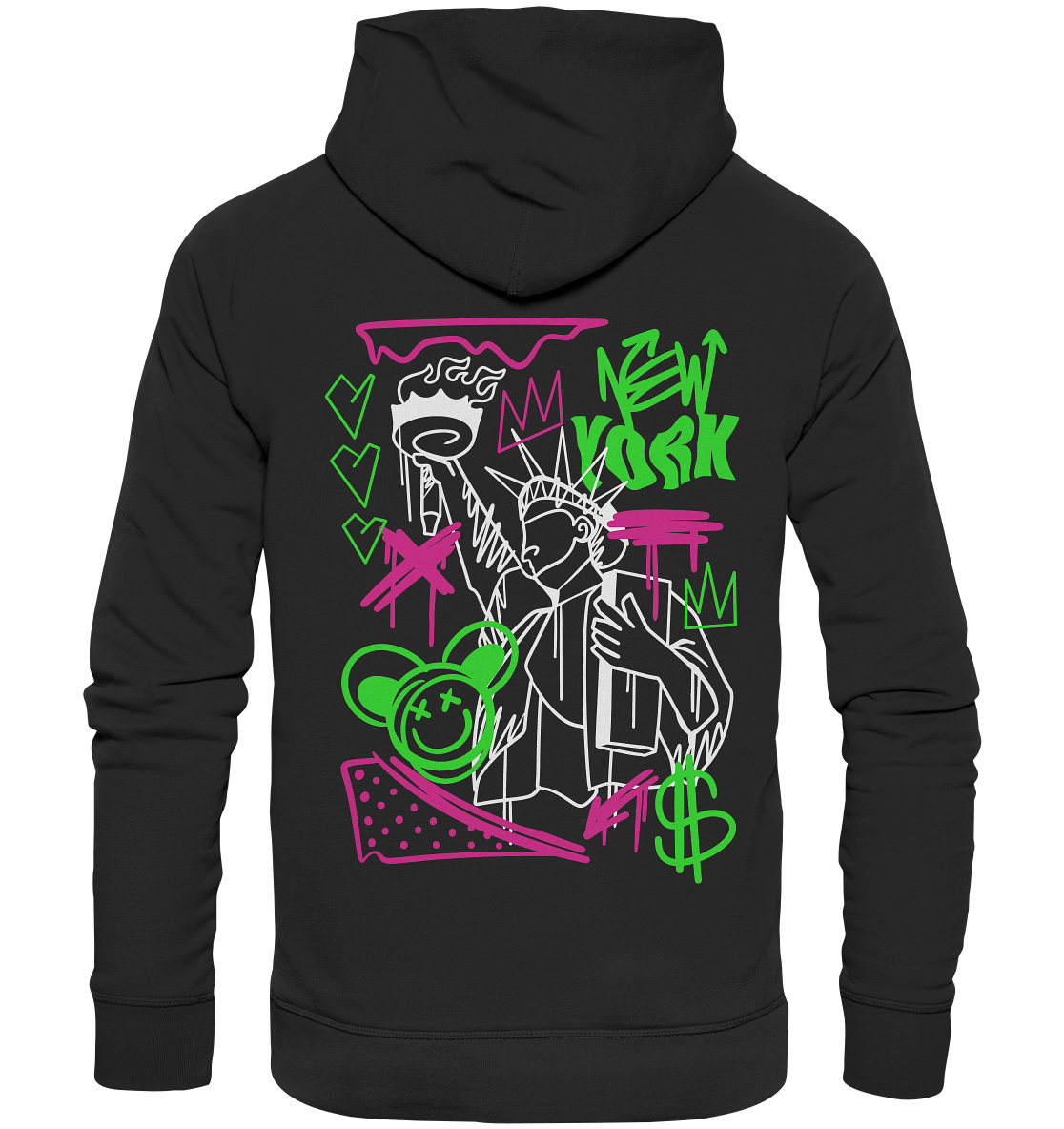 New York Graffiti Street - Premium Unisex Hoodie