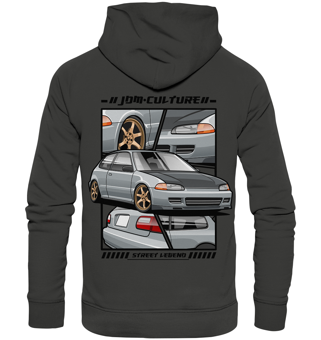 Civic EG Collage - Premium Unisex Hoodie