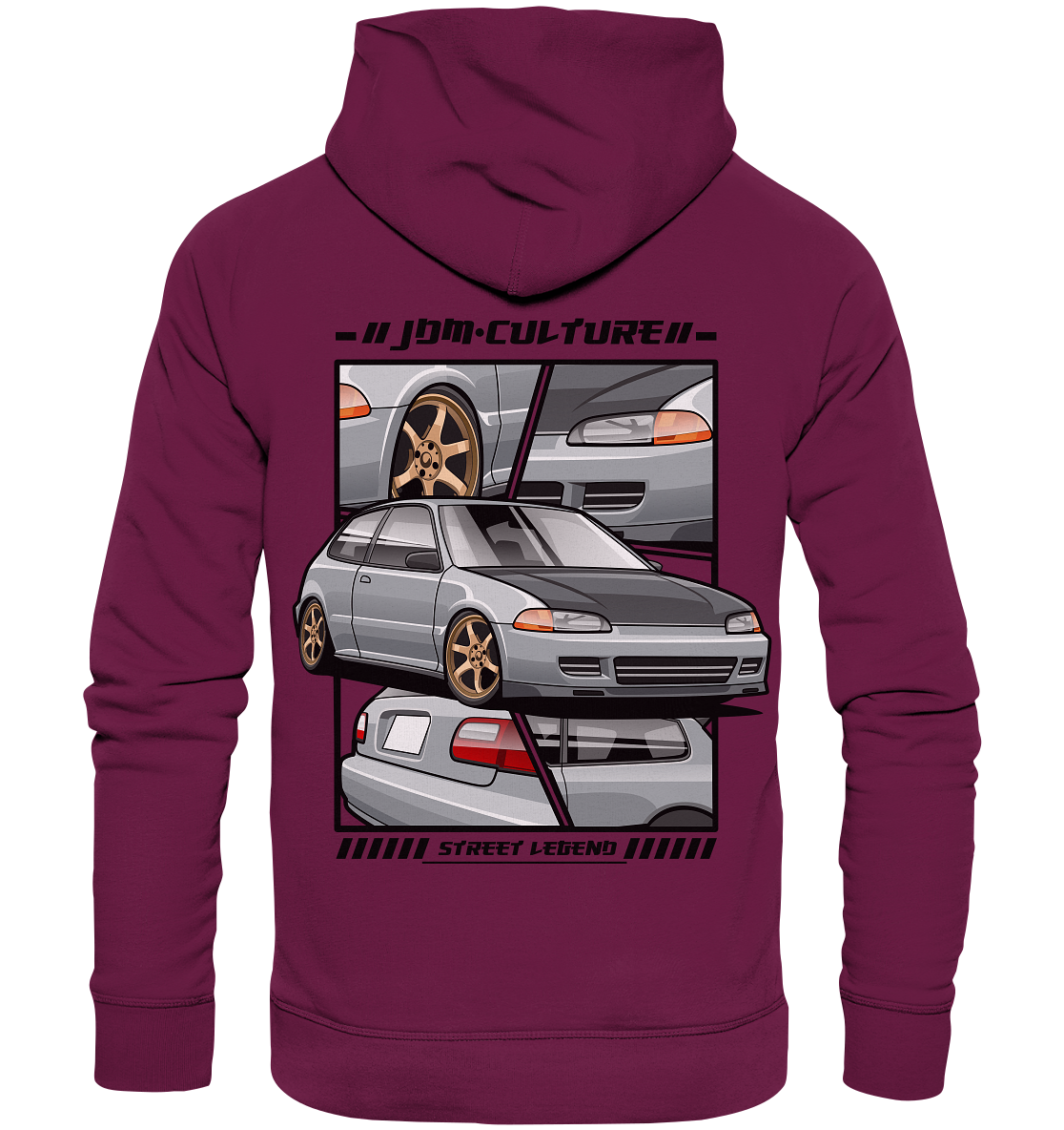 Civic EG Collage - Premium Unisex Hoodie