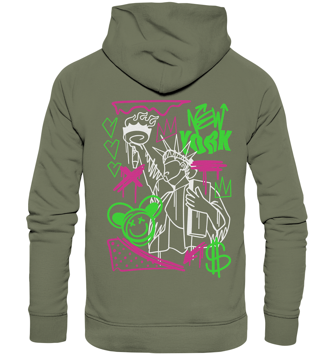 New York Graffiti Street - Premium Unisex Hoodie