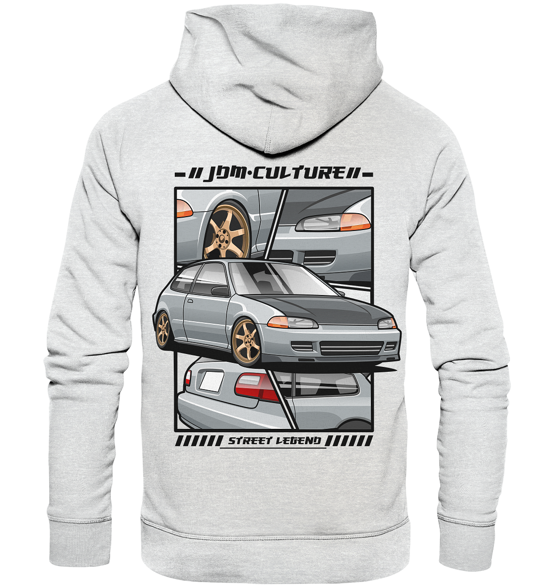 Civic EG Collage - Premium Unisex Hoodie