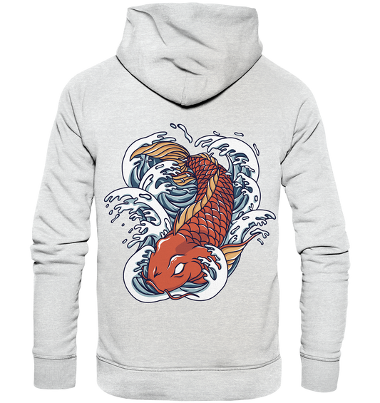 Red Koi Wave  - Premium Unisex Hoodie