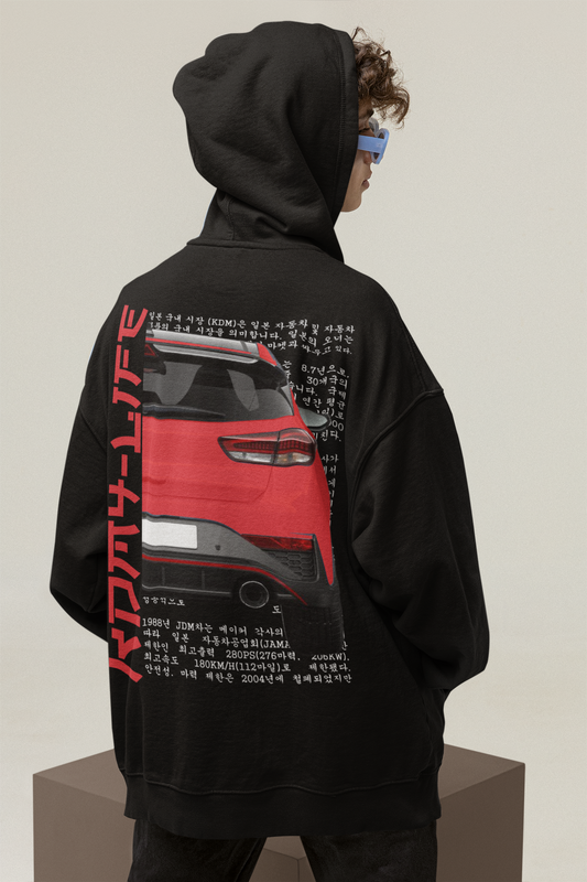 I30N Back Red - Premium Unisex Hoodie