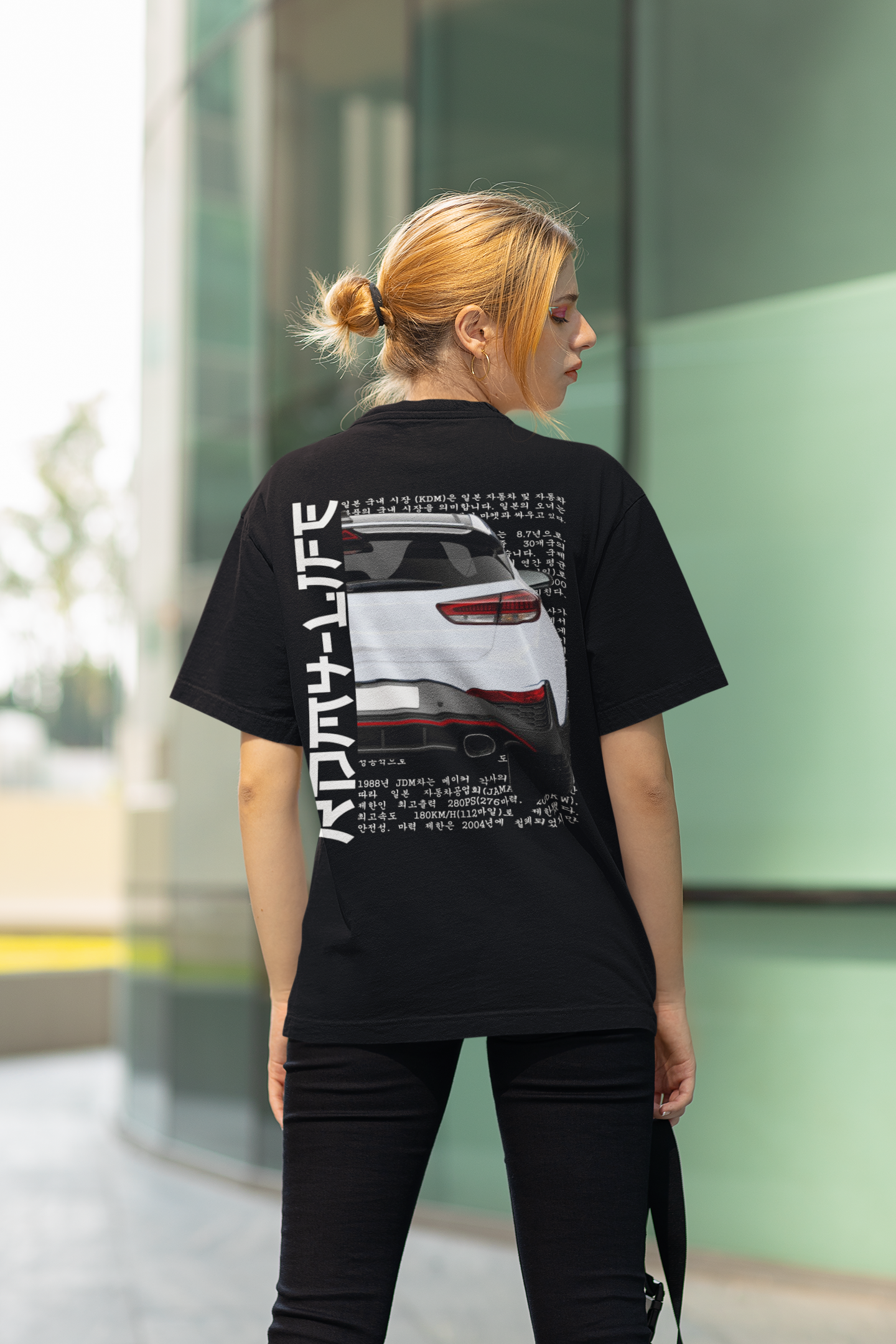 I30N Back White - Ladies Premium Shirt