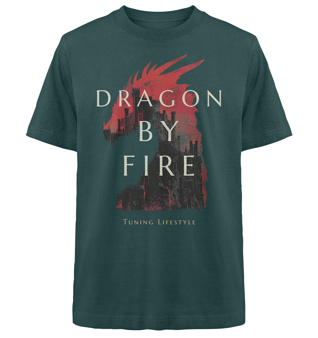 Dragon By Fire  - Heavy Oversized Organic Shirt