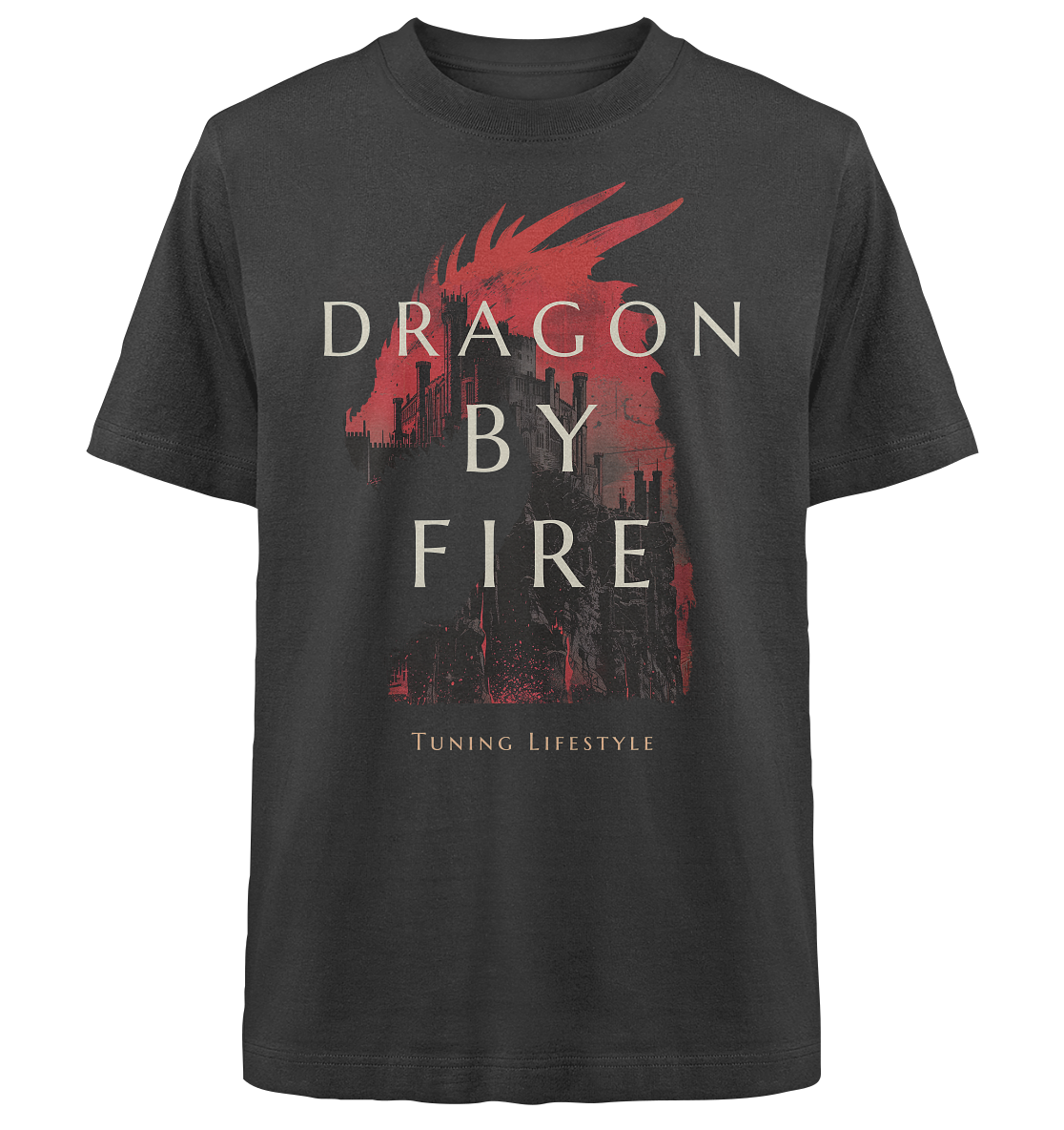 Dragon By Fire  - Heavy Oversized Organic Shirt