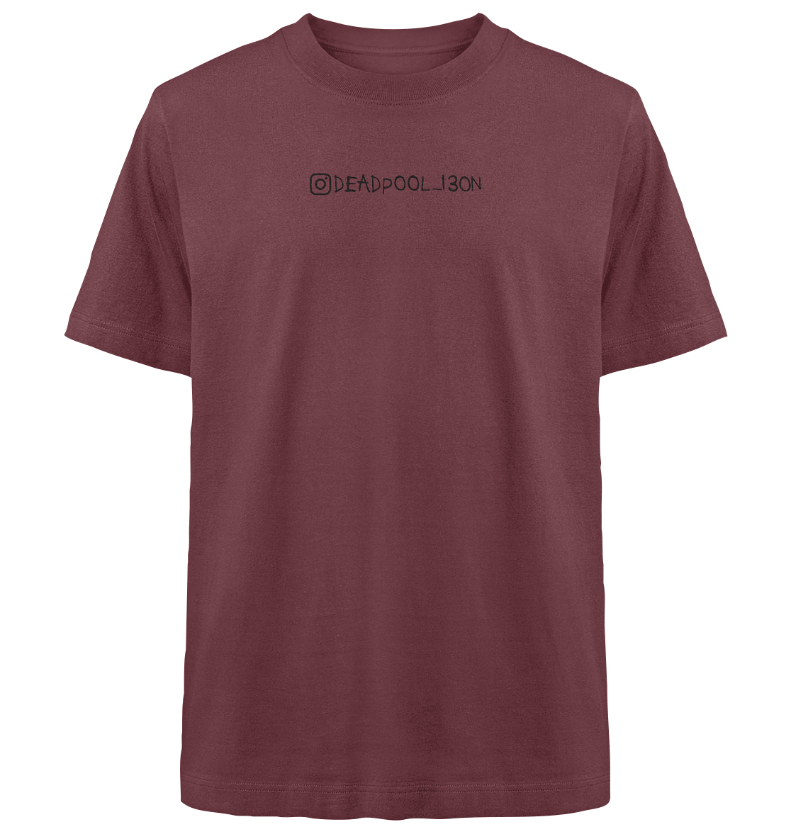 deadpool_i30n merch back and front  - Heavy Oversized Organic Shirt