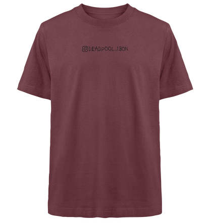 deadpool_i30n merch back and front  - Heavy Oversized Organic Shirt