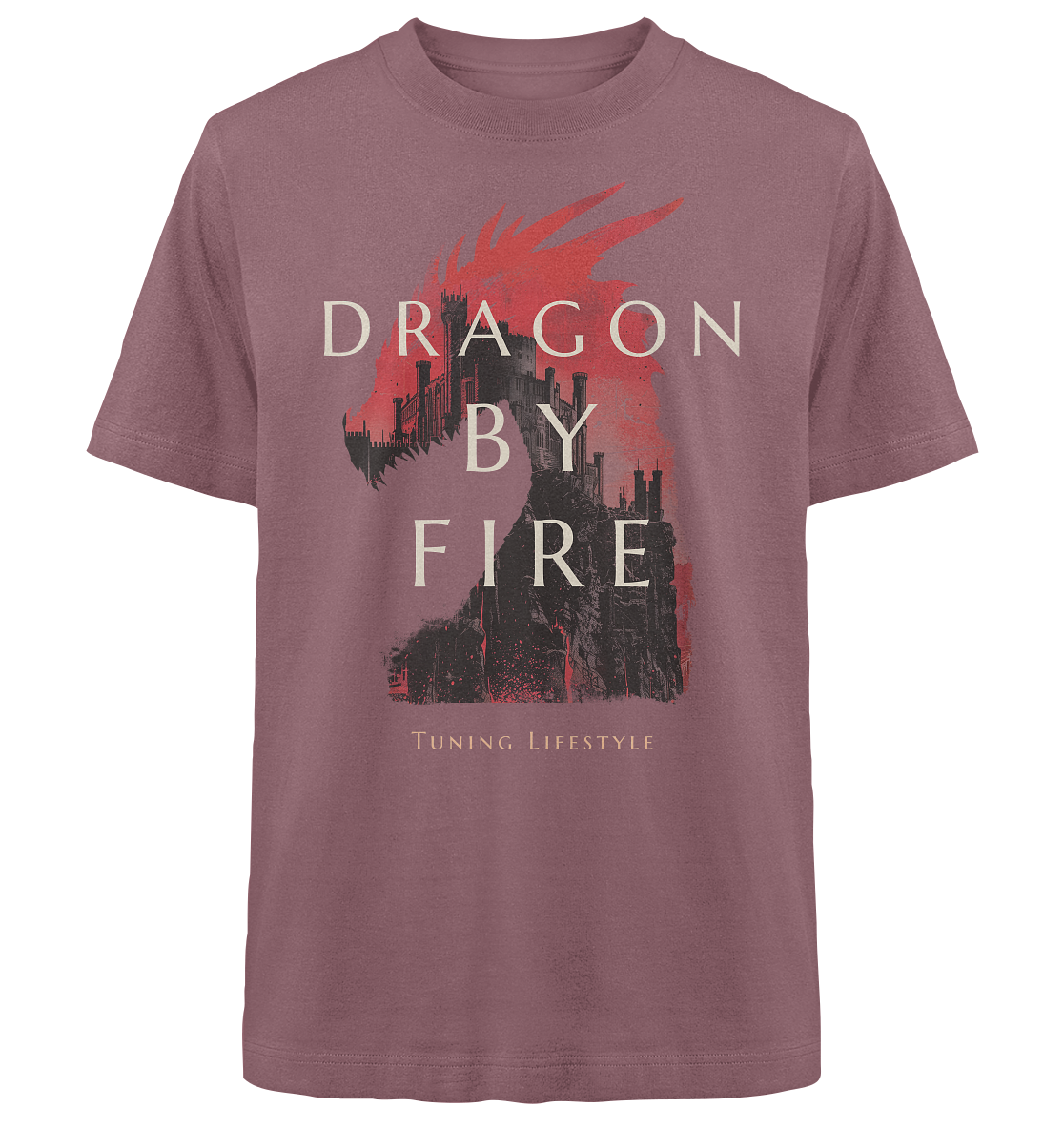 Dragon By Fire  - Heavy Oversized Organic Shirt