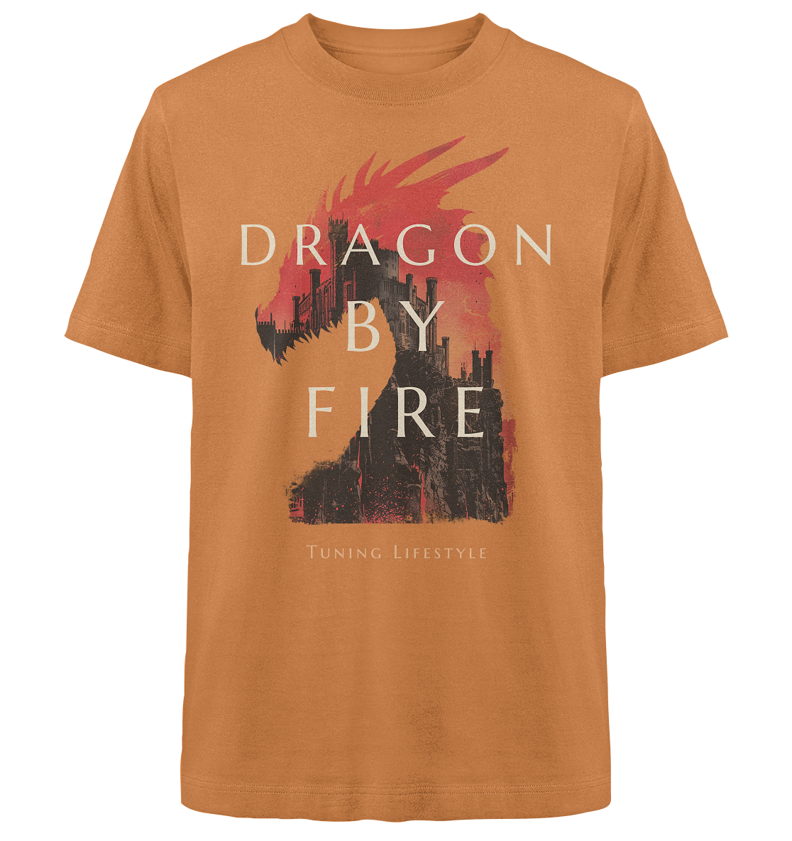 Dragon By Fire  - Heavy Oversized Organic Shirt