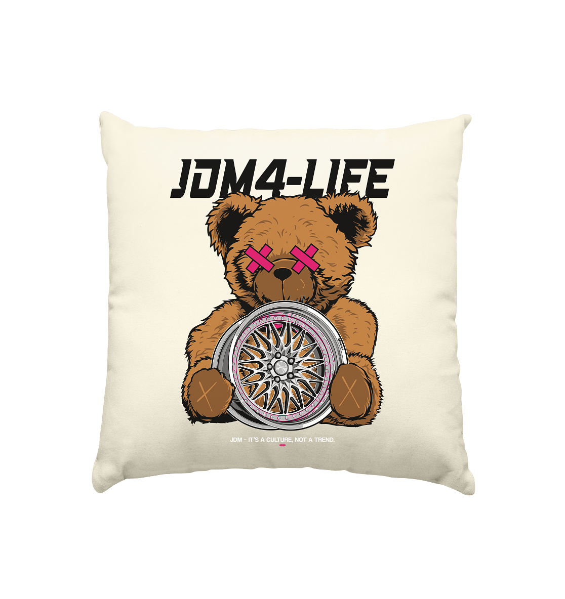 JDM4-Life "Rim" Teddy - Kissen natur 40x40cm